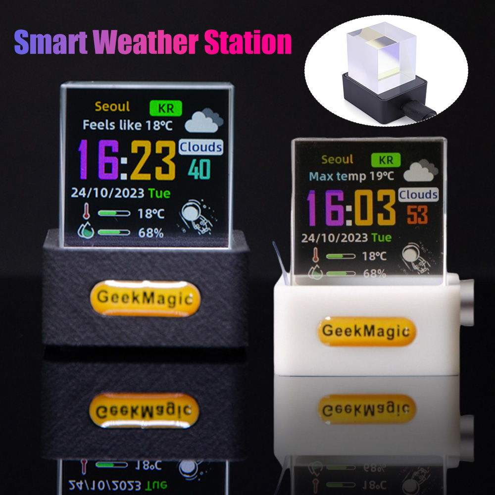 Home Office Gif - Station météo intelligente WIFI miniature de