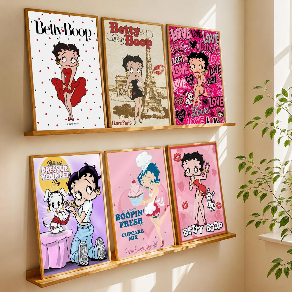 Home Office Wallpaper - Affiche de B-Betty B-Boop endormie, art