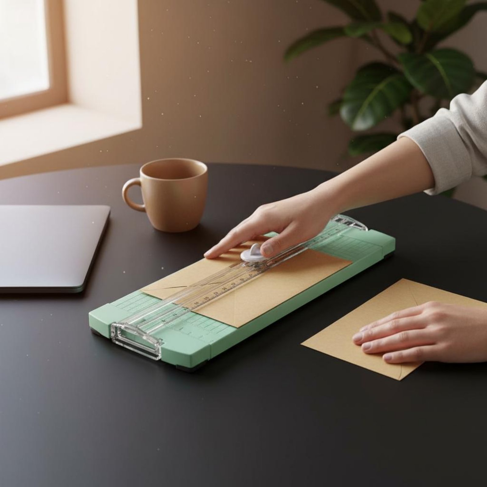Home Office Student - Coupe-papier A4, coupe précise, coupe-papier portable,