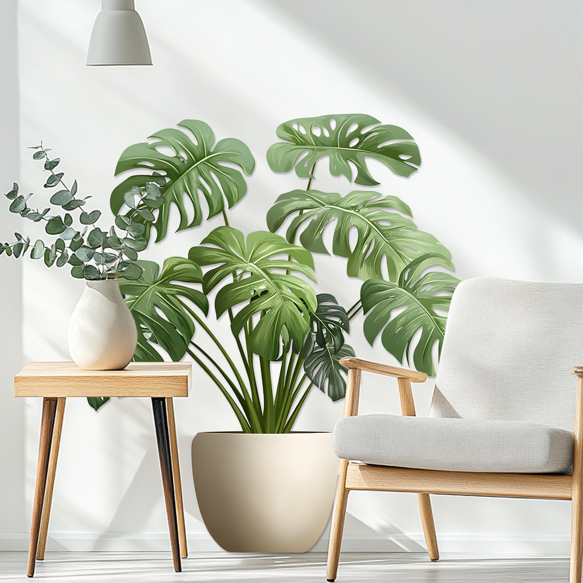 Home Office Wallpaper - Autocollant mural 3D en vinyle, Pot