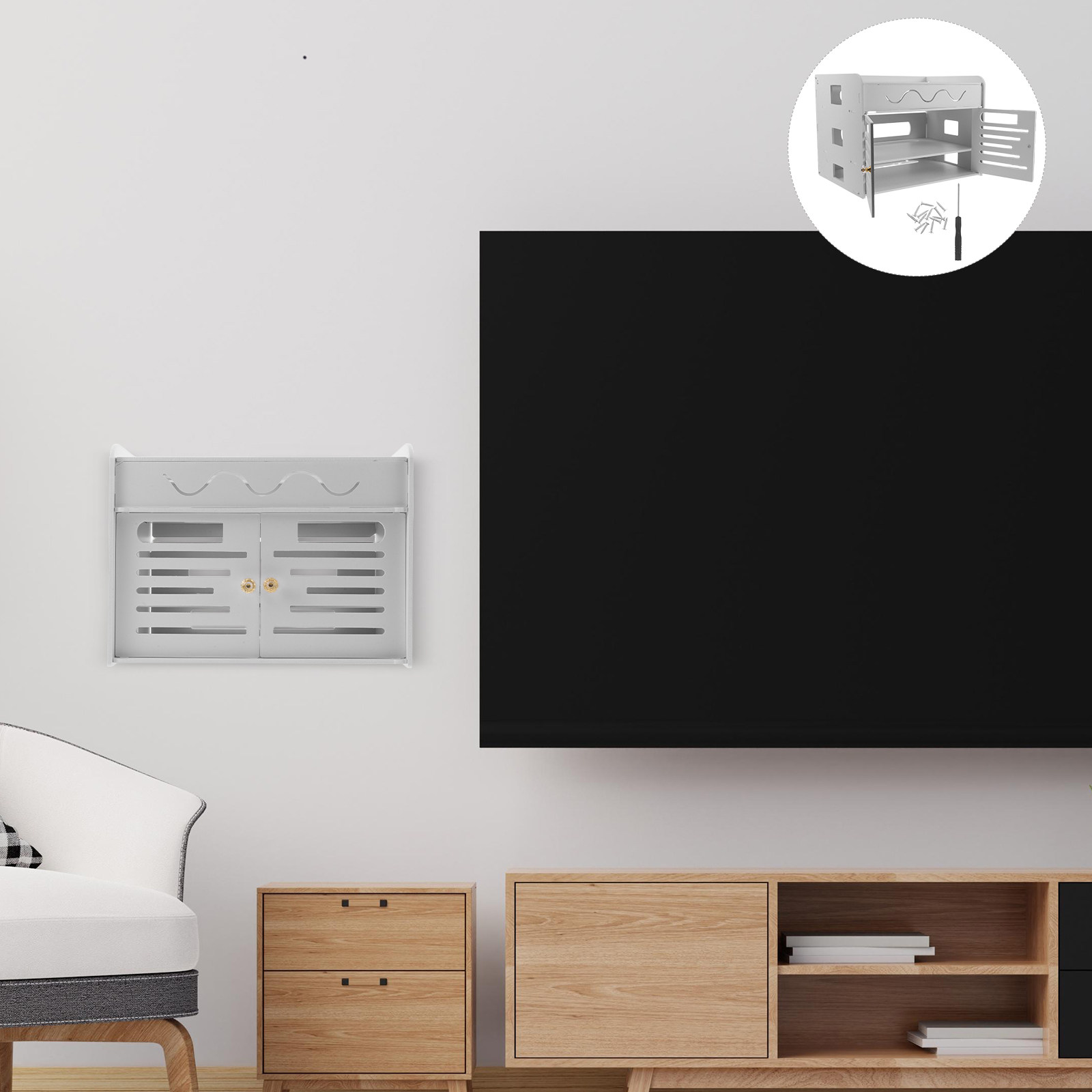 Cable Management Box - Boîte de rangement pour routeur WiFi