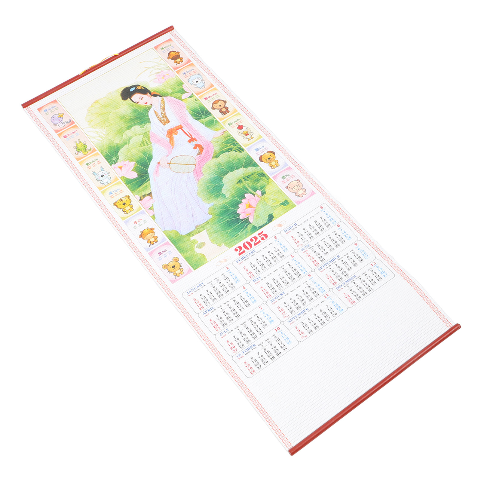 Home Office Wallpaper - Calendrier mural lunaire chinois 2025, calendrier