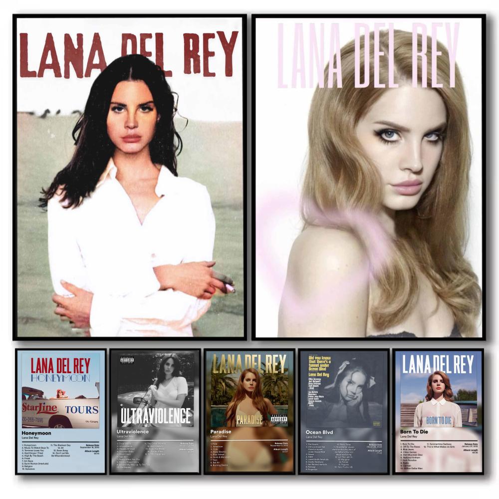 Home Office Wallpaper - Affiche Singer L-Lana Del Rey, impression