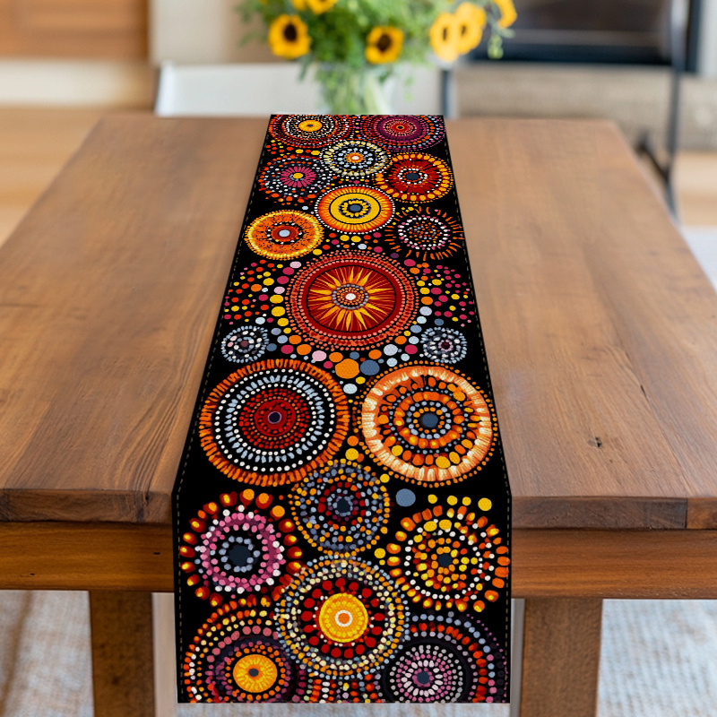Home Office News - Chemin de table Mandala Dot Art,