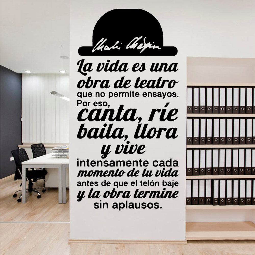 Home Office Wallpaper - Autocollants muraux imperméables avec textes de