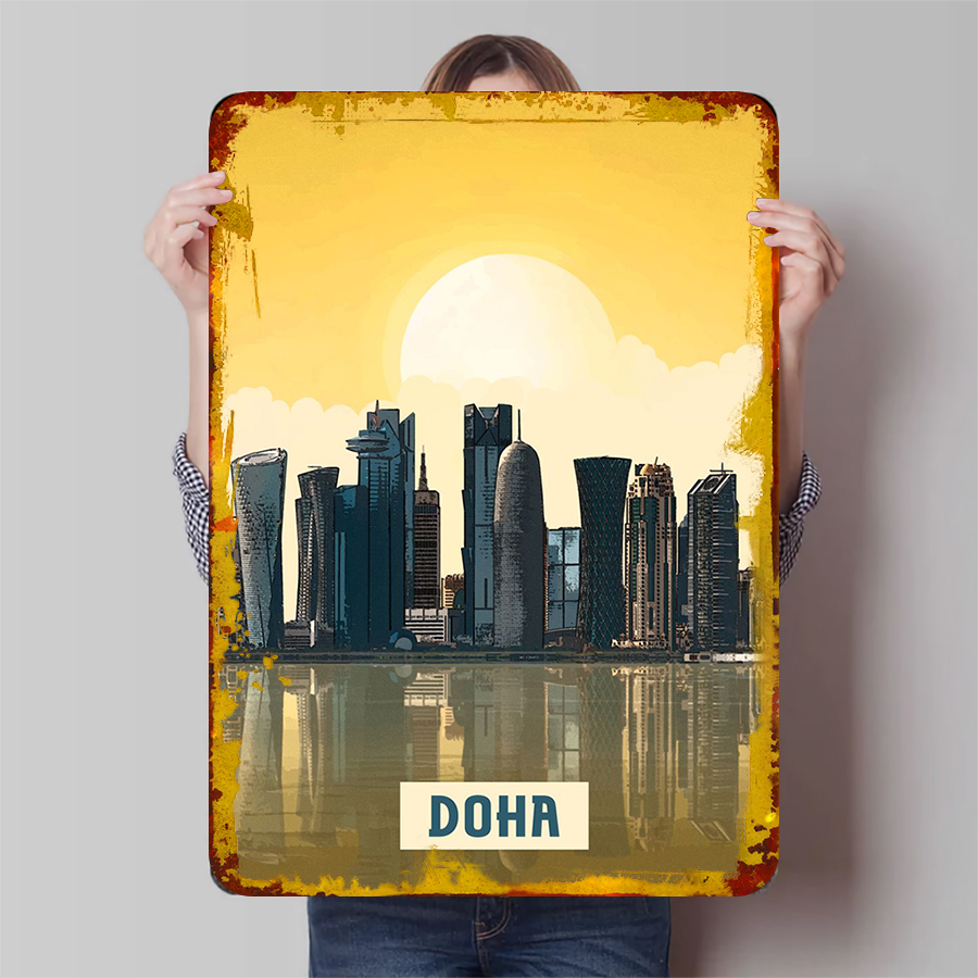 Home Office Qatar - Doha horizon métal mur Art Qatar