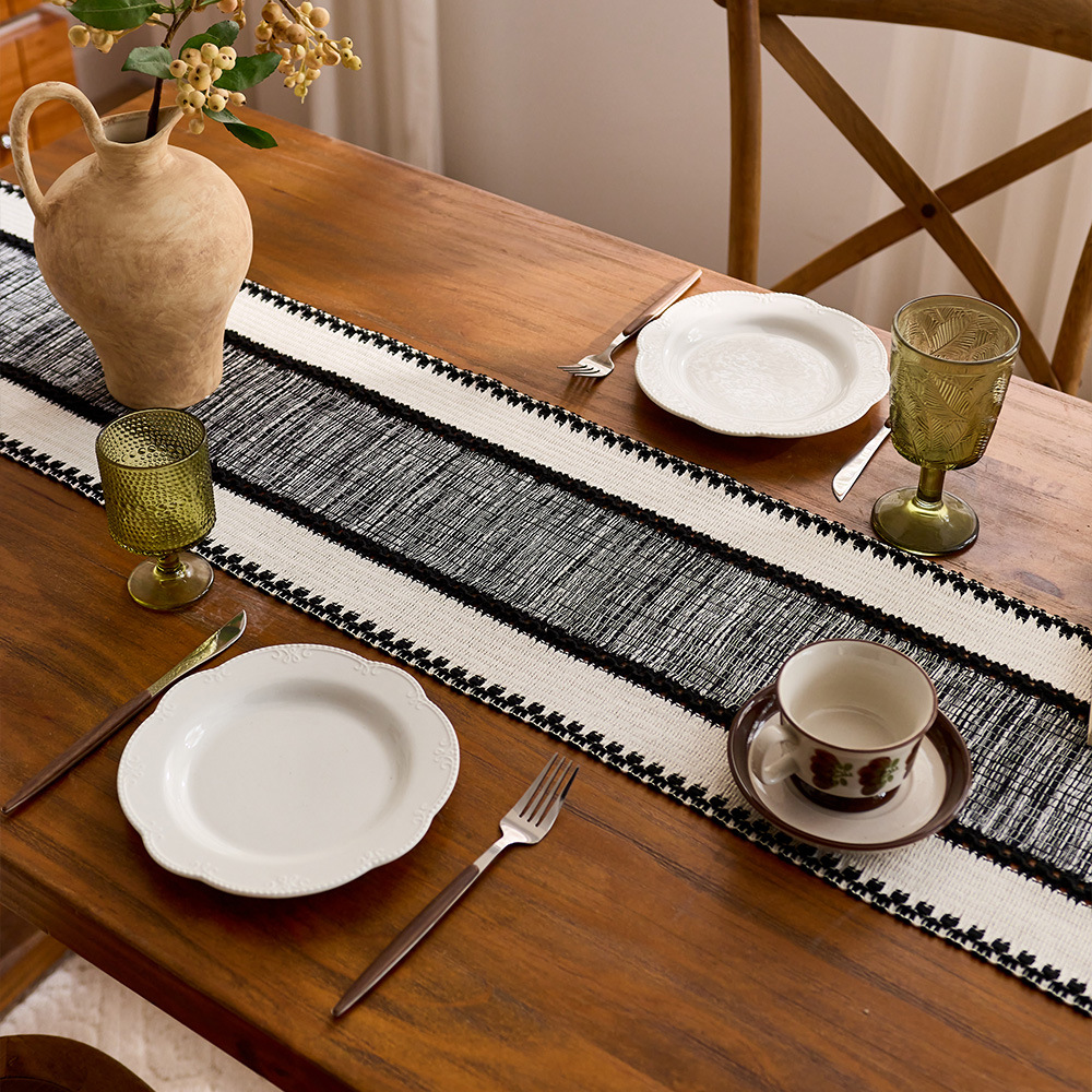 Chemin de table long en coton  - Home Office News avis et prix