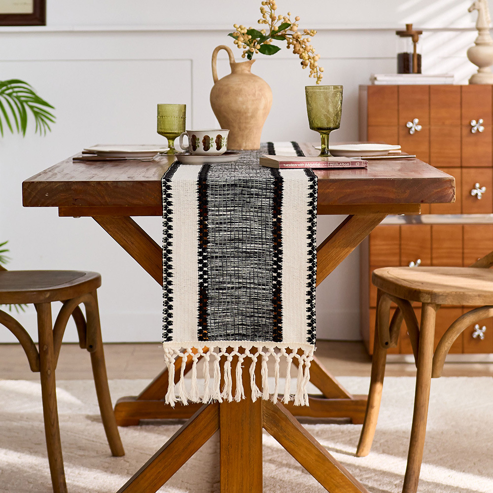 Chemin de table long en coton  - Home Office News avis et prix