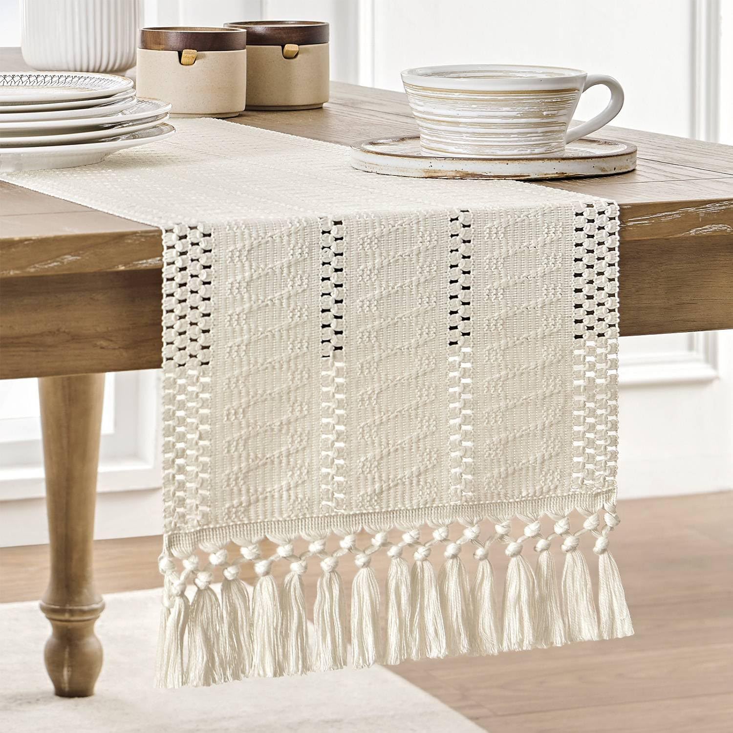 Chemin de table beige bohème e - Home Office News avis et prix