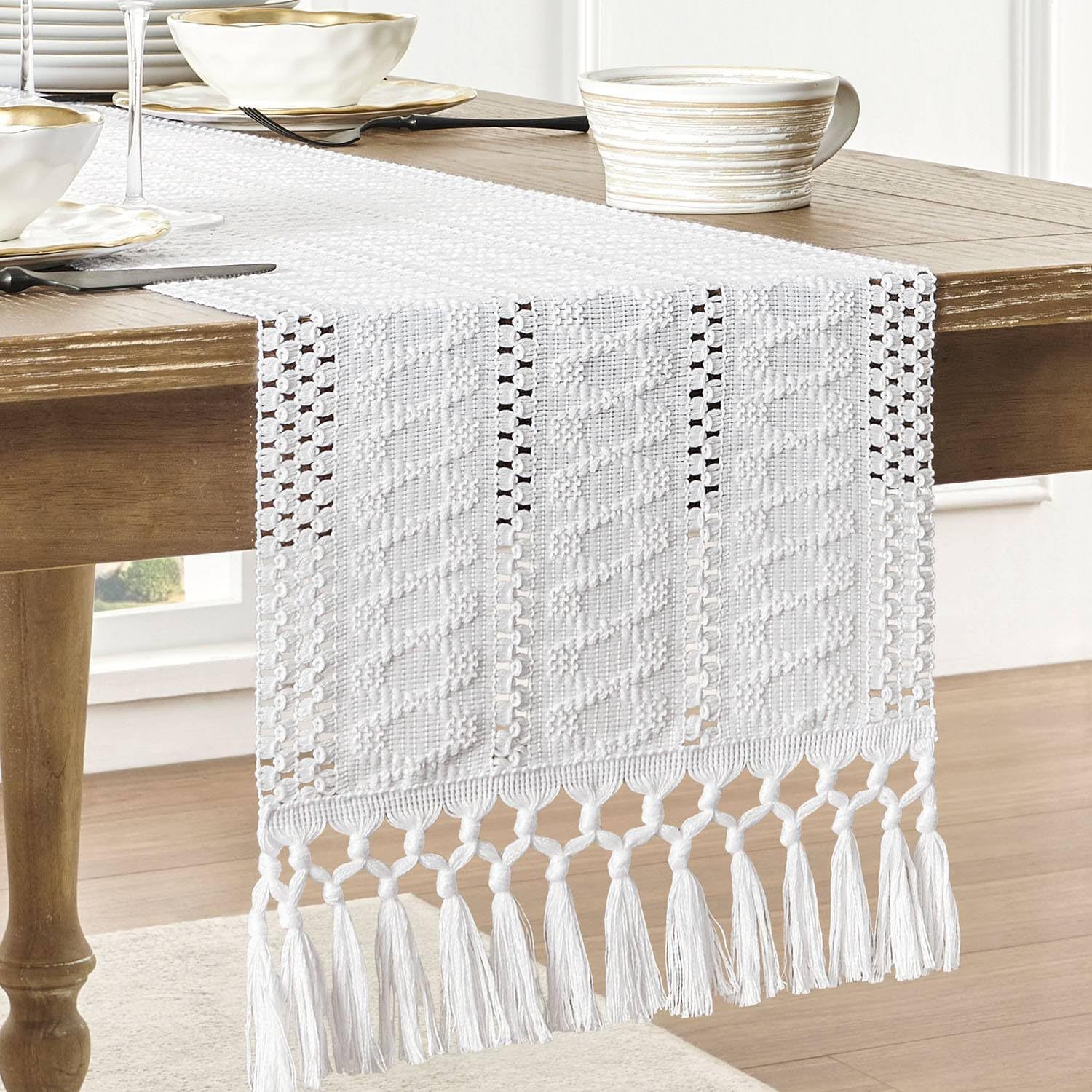 Chemin de table beige bohème e - Home Office News avis et prix