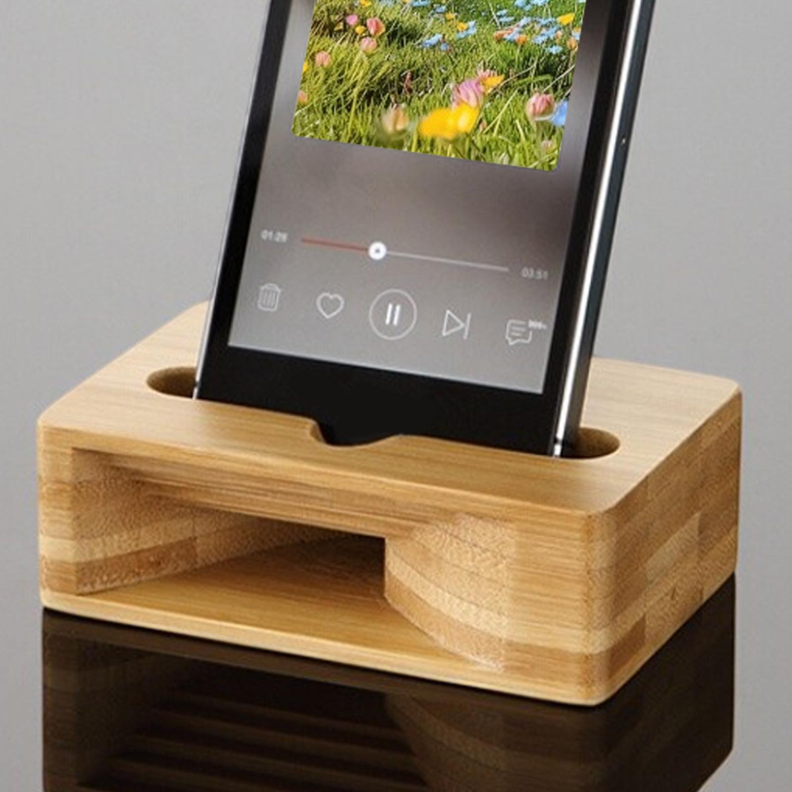 Support de téléphone en bambou - Home Office Contact avis et prix