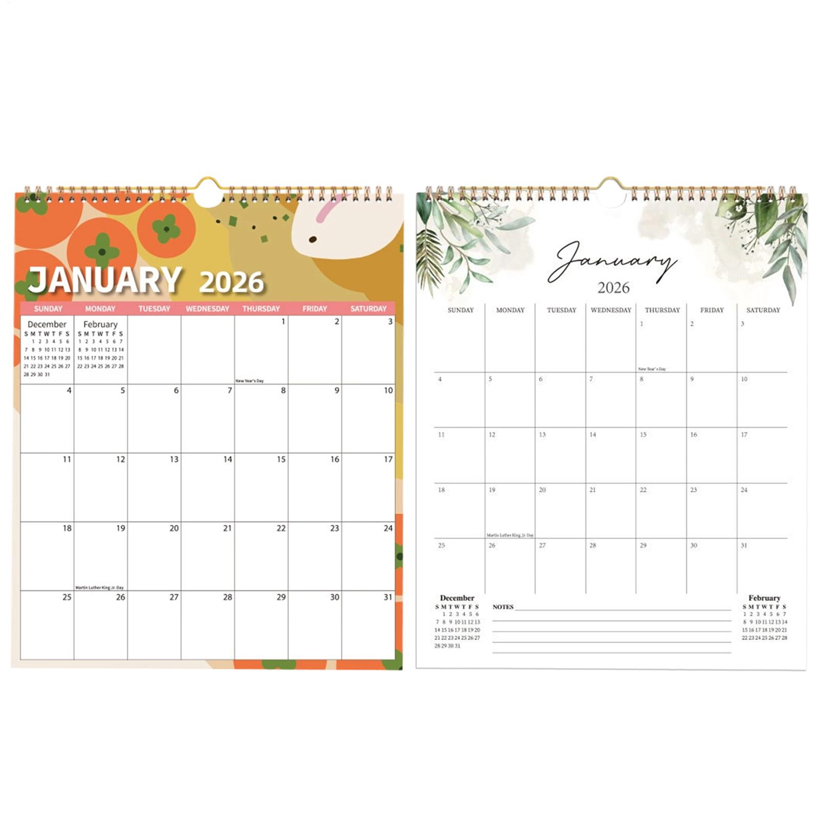Calendrier 2026 Papier Épais P - Home Office Wallpaper avis et prix