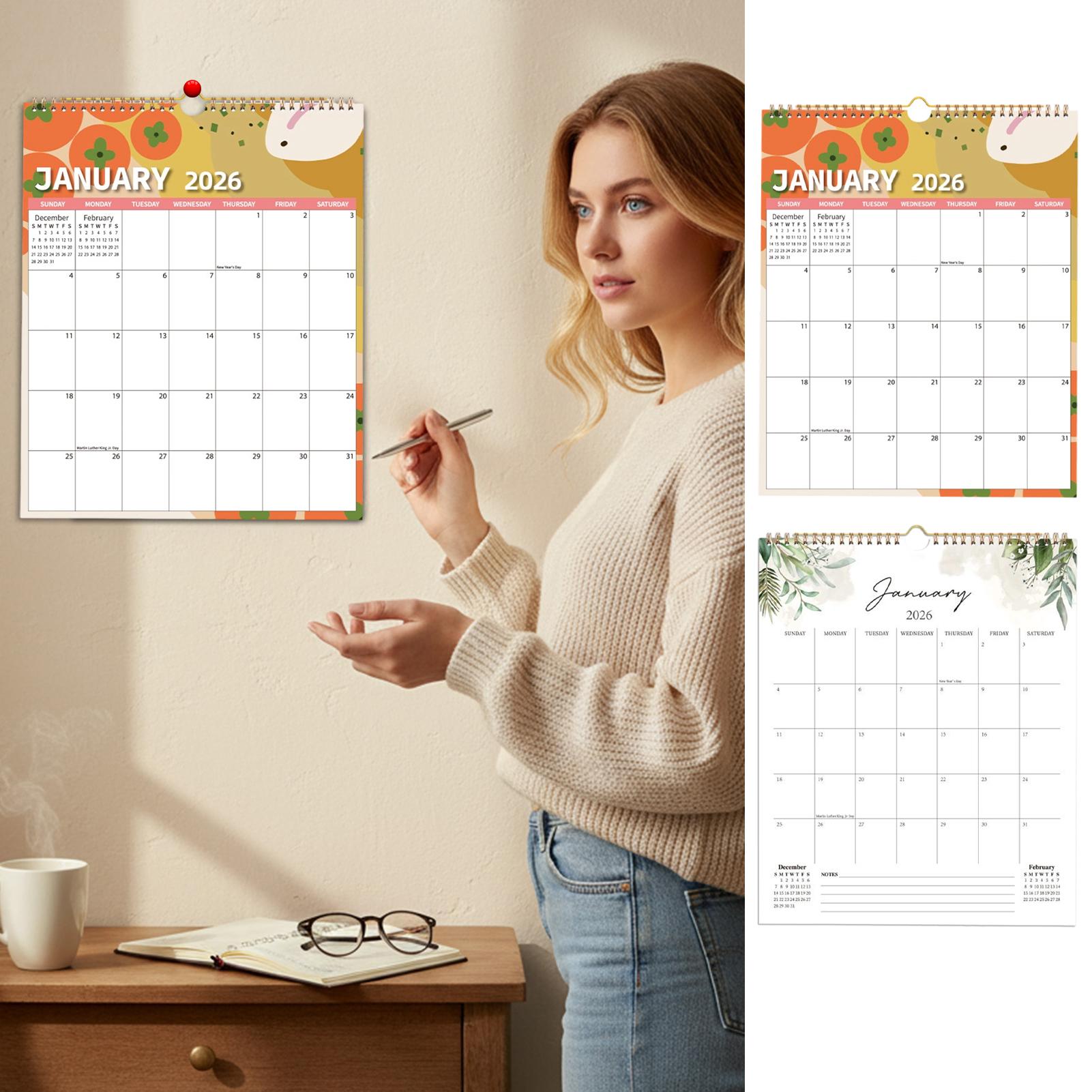 Calendrier 2026 Papier Épais P - Home Office Wallpaper avis et prix