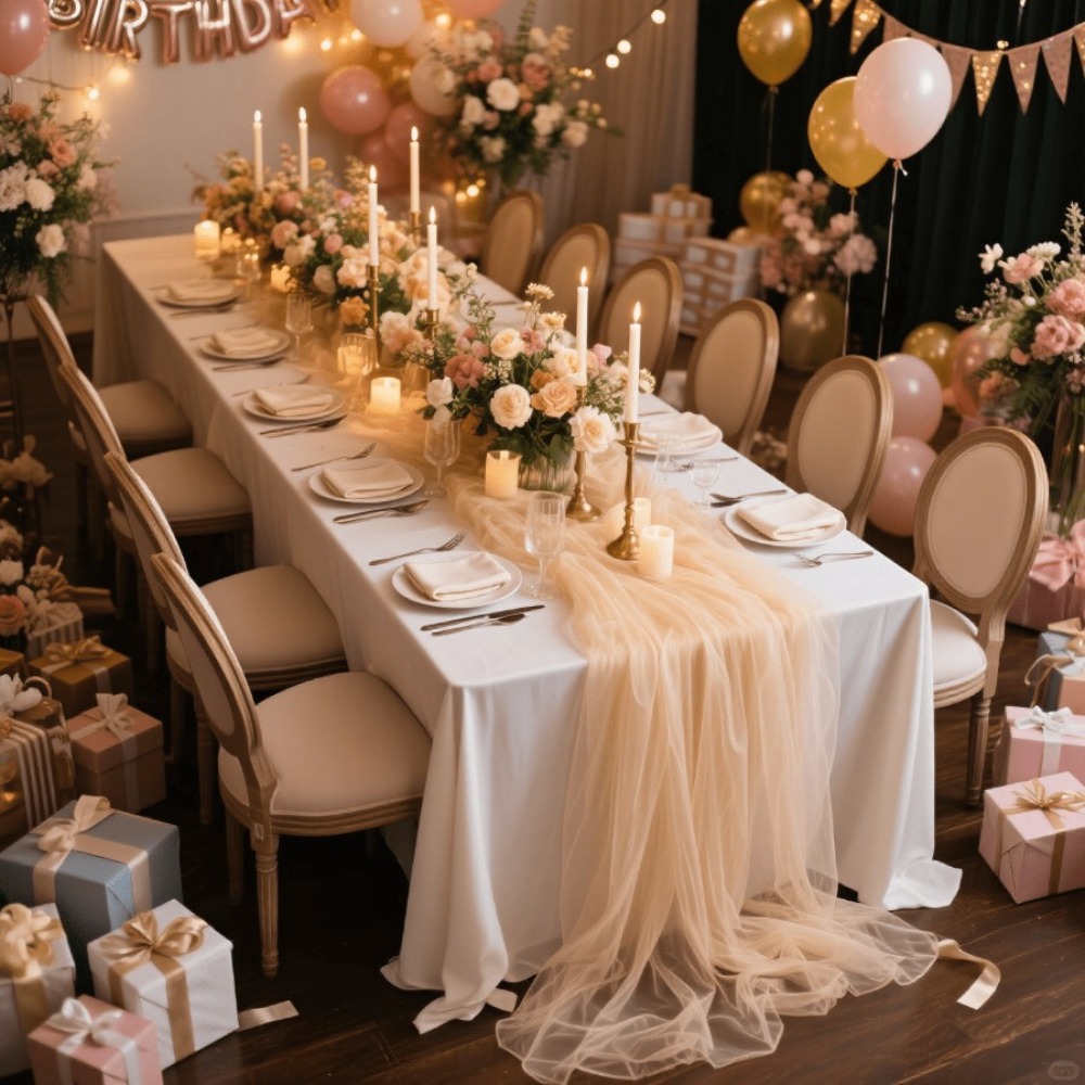 Chemin de table en tulle trans - Home Office News avis et prix