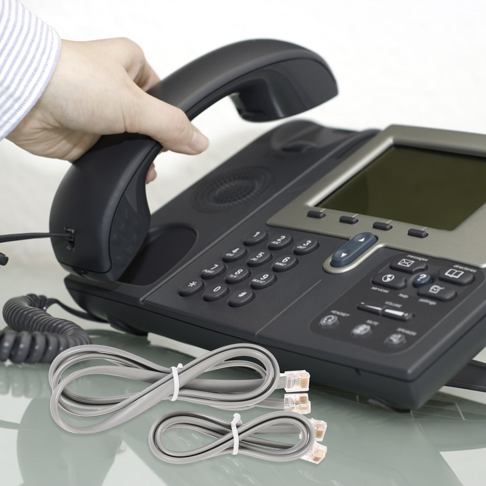 3 pièces de câbles téléphoniqu - Home Office Contact avis et prix
