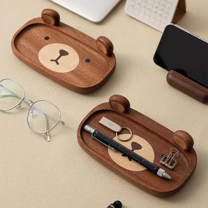 Plateau ours Miniature en bois - Home Office Gif avis et prix