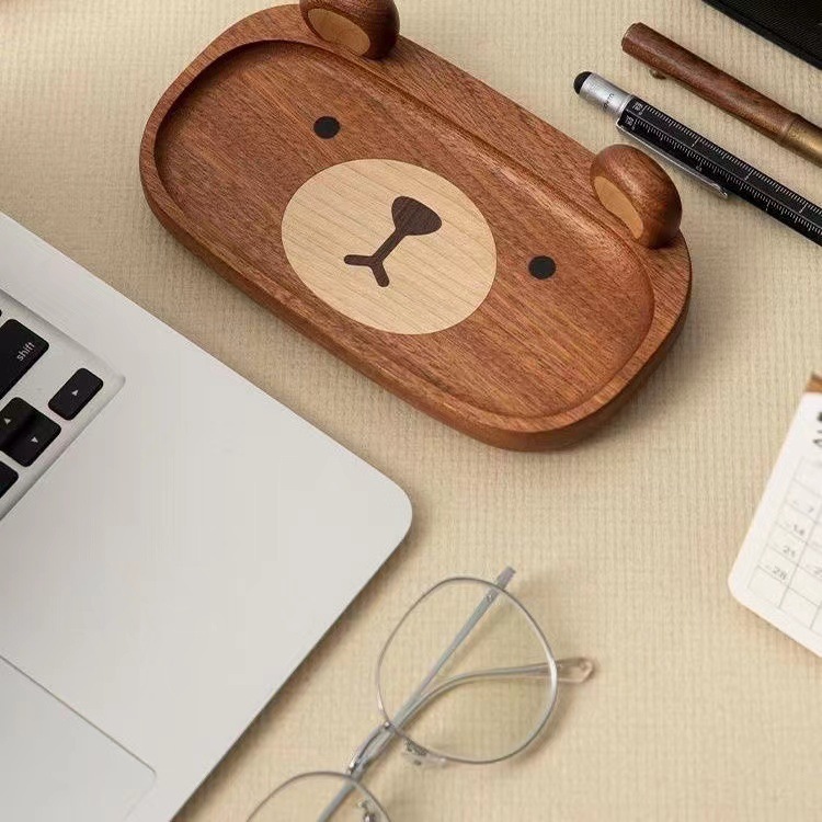 Plateau ours Miniature en bois - Home Office Gif avis et prix