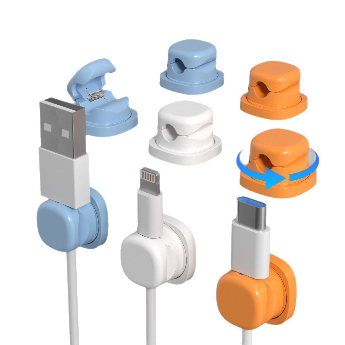 Lot de 6 organiseurs de câbles - Cable Management Box avis et prix