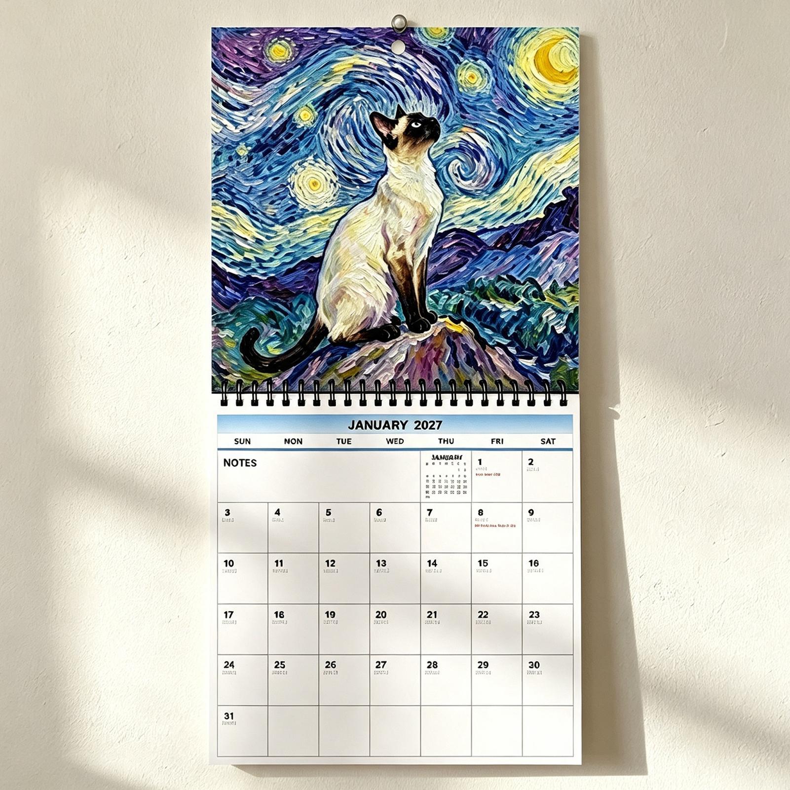 Calendrier mural 2027 sur le t - Home Office Wallpaper avis et prix