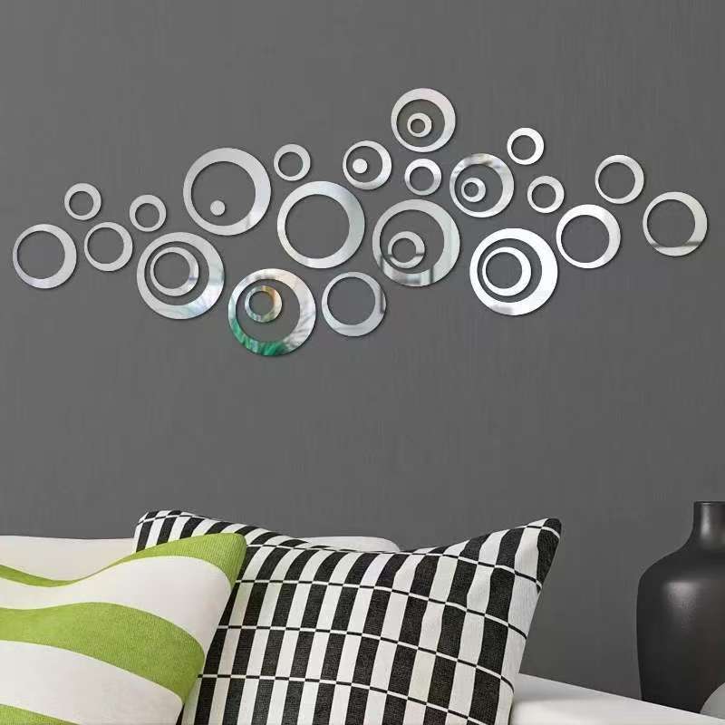 Autocollants muraux miroir cir - Home Office Wallpaper avis et prix